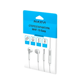 Стереогарнитура Maxvi MHF-15 Easy white 