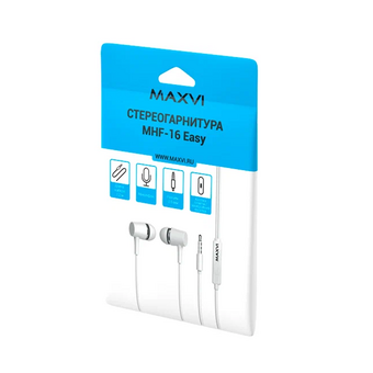  Стереогарнитура Maxvi MHF-16 Easy white 