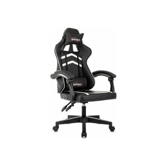  Кресло игровое BRABIX Shooter GM-123 (533191) экокожа, черное/белое 