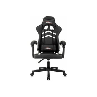  Кресло игровое BRABIX Shooter GM-123 (533191) экокожа, черное/белое 