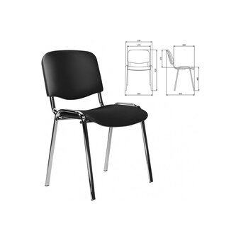  Стул STAFF Iso Lite CF-008 (532567) кожзам черный (Z-11) 