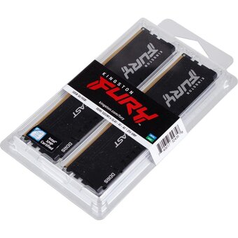  ОЗУ Kingston Fury Beast KF552C40BBK2-32WP Black 32GB DDR5 5200 DIMM Gaming Memory Non-ECC, CL40, 1.25V, kit 2*16gb 