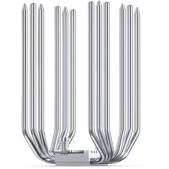  Кулер JONSBO CA80 Black LGA1851/1700/1200/115X/AM5/AM4 (TDP 260W, PWM, 120mm ARGB LED Fan + 120mm Black Fan, 6 тепловых трубок, медная база, 