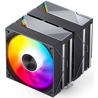  Кулер JONSBO CA80 Black LGA1851/1700/1200/115X/AM5/AM4 (TDP 260W, PWM, 120mm ARGB LED Fan + 120mm Black Fan, 6 тепловых трубок, медная база, 