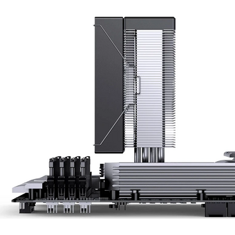  Кулер JONSBO CB40 Black LGA1851/1700/1200/115X/AM5/AM4 (TDP 225W, PWM, 120mm ARGB LED Fan, 4 тепловые трубки, 4-pin) Retail 