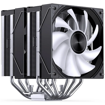  Кулер JONSBO CA80 Black LGA1851/1700/1200/115X/AM5/AM4 (TDP 260W, PWM, 120mm ARGB LED Fan + 120mm Black Fan, 6 тепловых трубок, медная база, 
