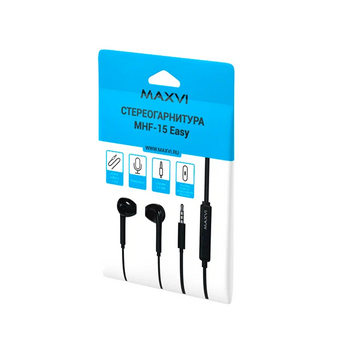  Стереогарнитура Maxvi MHF-15 Easy black 