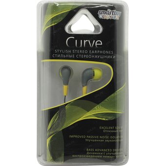  Наушники Smartbuy SBE-930 Curve желт/серые 