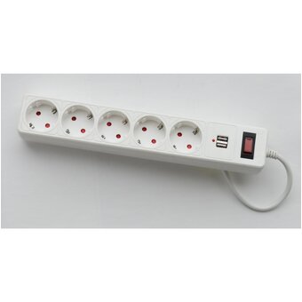  Сетевой фильтр SmartBuy SBSP-18U-W белый 