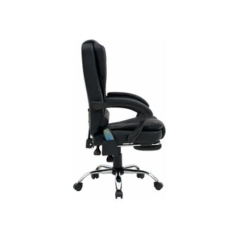  Кресло руководителя CROMEX Lounge MS-007 (532960) экокожа, черное 