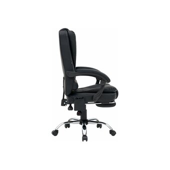  Кресло руководителя CROMEX Lounge MS-007 (532960) экокожа, черное 