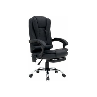  Кресло руководителя CROMEX Lounge MS-007 (532960) экокожа, черное 