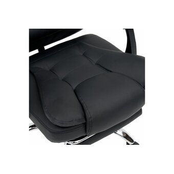  Кресло руководителя CROMEX Lounge MS-007 (532960) экокожа, черное 