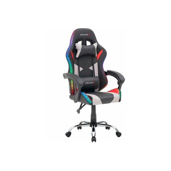  Кресло игровое CROMEX Quantum GM-155 RGB (532955) экокожа, черное/красное/серое 