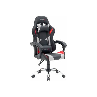  Кресло игровое CROMEX Quantum GM-155 RGB (532955) экокожа, черное/красное/серое 