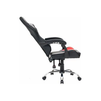  Кресло игровое CROMEX Quantum GM-155 RGB (532955) экокожа, черное/красное/серое 