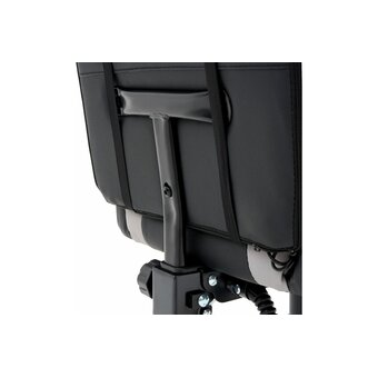  Кресло игровое CROMEX Quantum GM-155 RGB (532955) экокожа, черное/красное/серое 