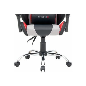  Кресло игровое CROMEX Quantum GM-155 RGB (532955) экокожа, черное/красное/серое 