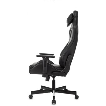  Кресло Knight Gladiator черный экокожа с подголов. крестов. металл 