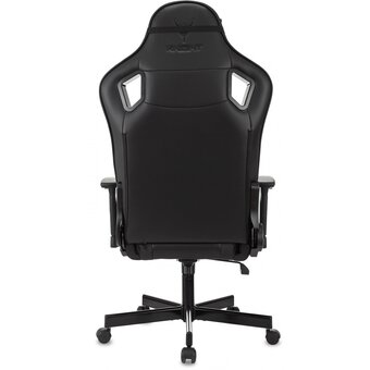  Кресло Knight Gladiator черный экокожа с подголов. крестов. металл 