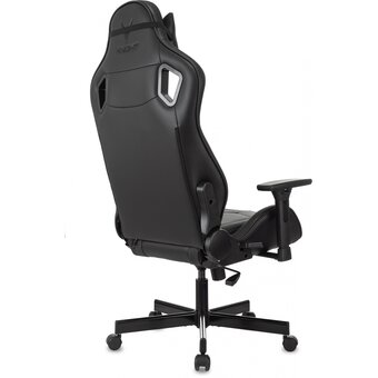  Кресло Knight Gladiator черный экокожа с подголов. крестов. металл 