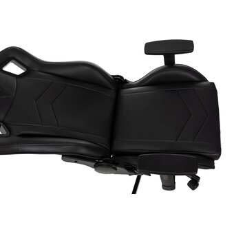  Кресло Knight Gladiator черный экокожа с подголов. крестов. металл 