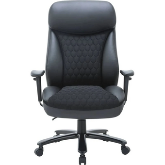  Кресло руководителя CHAIRMAN CH 414 (7145955) ткань/экокожа, черное 