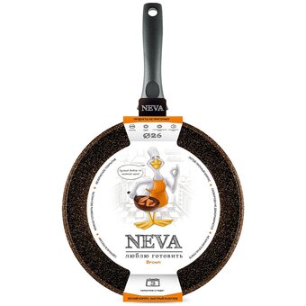 Сковорода Нева Металл Посуда NGB126 Neva Granite 26 Brown 