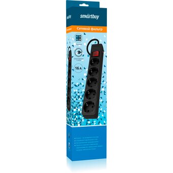  Сетевой фильтр Smartbuy SBSP-5-30-K черный 
