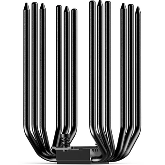  Кулер JONSBO CA90 Black LGA1851/1700/1200/115X/AM5/AM4 ( TDP 270W, PWM, 130mm Black Fan + 120mm Black Fan, 6 тепловых трубок, медная база, 4-p 