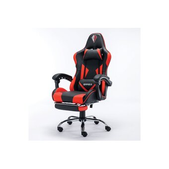  Кресло игровое BRABIX Dexter GM-135 (532799) экокожа, черное/красное 