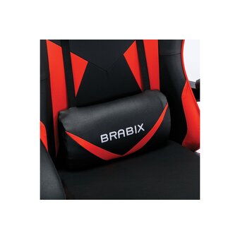  Кресло игровое BRABIX Dexter GM-135 (532799) экокожа, черное/красное 