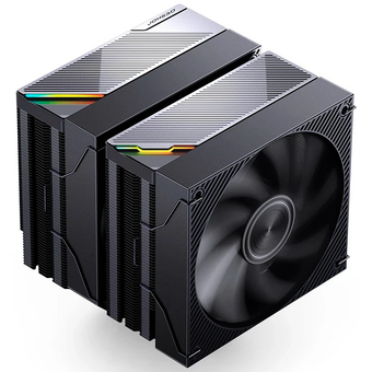  Кулер JONSBO CA90 Black LGA1851/1700/1200/115X/AM5/AM4 ( TDP 270W, PWM, 130mm Black Fan + 120mm Black Fan, 6 тепловых трубок, медная база, 4-p 