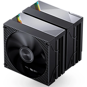  Кулер JONSBO CA90 Black LGA1851/1700/1200/115X/AM5/AM4 ( TDP 270W, PWM, 130mm Black Fan + 120mm Black Fan, 6 тепловых трубок, медная база, 4-p 