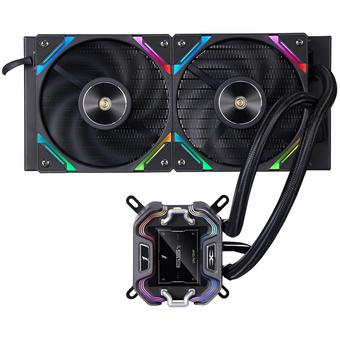  СВО 1STPLAYER X-240 Black (X-240-BK) / 2x120mm, ARGB, IPS display 