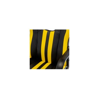  Кресло игровое BRABIX Stripe GM-202 (532510) экокожа, черное/желтое 