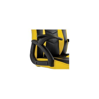  Кресло игровое BRABIX Shark GM-203 (532514) экокожа, черное/желтое 