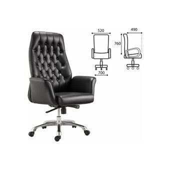  Кресло руководителя BRABIX Premium Legacy EX-750 (532492) экокожа, черное 