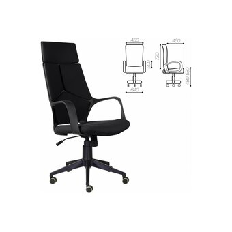 Кресло руководителя BRABIX Premium Prime EX-515 (532547) ткань, черное 