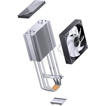  Кулер JONSBO CA40 Black LGA1851/1700/1200/115X/AM5/AM4 (TDP 225W, PWM, 120mm ARGB LED Fan, 4 тепловые трубки, 4-pin) Retail 