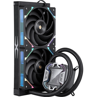  СВО 1STPLAYER X-240 Black (X-240-BK) / 2x120mm, ARGB, IPS display 