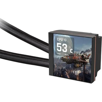  СВО Thermaltake MAGFloe 360 Ultra (cl-w432-pl12sw-a), LCD, 4-pin, ARGB, 120мм, черный, retail 