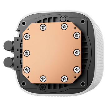  СВО DEEPCOOL LE240 V2 Pure White LGA1851/1700/1200/115X/AM5/AM4 (TDP 250W, ARGB Pump, Anti-Leak edition, PWM, Dual Fan) 