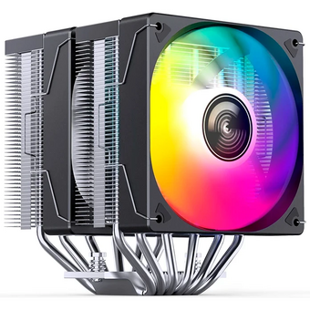  Кулер JONSBO CR-3000E ARGB Black LGA1851/1700/1200/115X/AM5/AM4 (TDP 260W, PWM, 2 x 120mm ARGB LED Fan, 6 тепловых трубок, 4-pin) Retail 