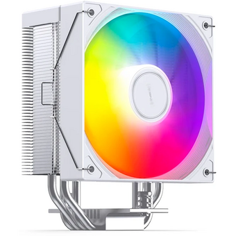  Кулер JONSBO CB40 White LGA1851/1700/1200/115X/AM5/AM4 (TDP 225W, PWM, 120mm ARGB LED Fan, 4 тепловые трубки, 4-pin, белый) Retail 
