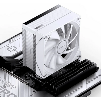  Кулер JONSBO CB40 White LGA1851/1700/1200/115X/AM5/AM4 (TDP 225W, PWM, 120mm ARGB LED Fan, 4 тепловые трубки, 4-pin, белый) Retail 