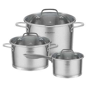  Набор кастрюль MAUNFELD Taylor MF125TL01ST нерж 