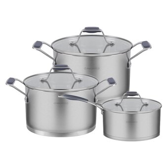  Набор кастрюль MAUNFELD Madison MF124MS01ST нерж 