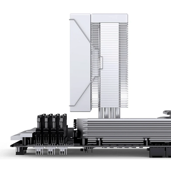  Кулер JONSBO CB40 White LGA1851/1700/1200/115X/AM5/AM4 (TDP 225W, PWM, 120mm ARGB LED Fan, 4 тепловые трубки, 4-pin, белый) Retail 
