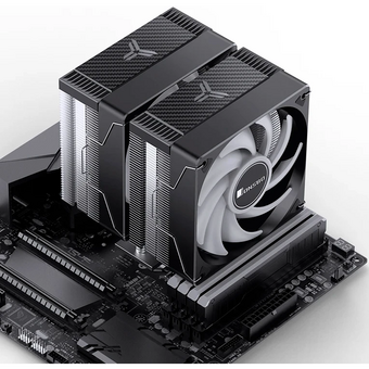  Кулер JONSBO CR-3000E ARGB Black LGA1851/1700/1200/115X/AM5/AM4 (TDP 260W, PWM, 2 x 120mm ARGB LED Fan, 6 тепловых трубок, 4-pin) Retail 